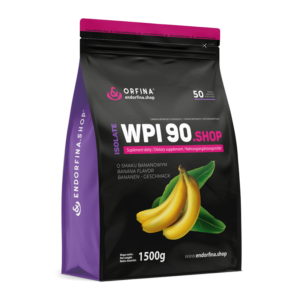 Isolate WPI 90.SHOP odżywka białkowa bananowy 1500g
